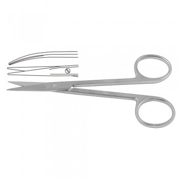 Delicate Gum Scissor Curved , 11.5 cm - 4 1/2"